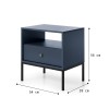 Rysunek techniczny szafki nocnej Mono MS54: szerokość 54 cm, wysokość 56 cm, głębokość 39 cm, stelaż 18,2 cm