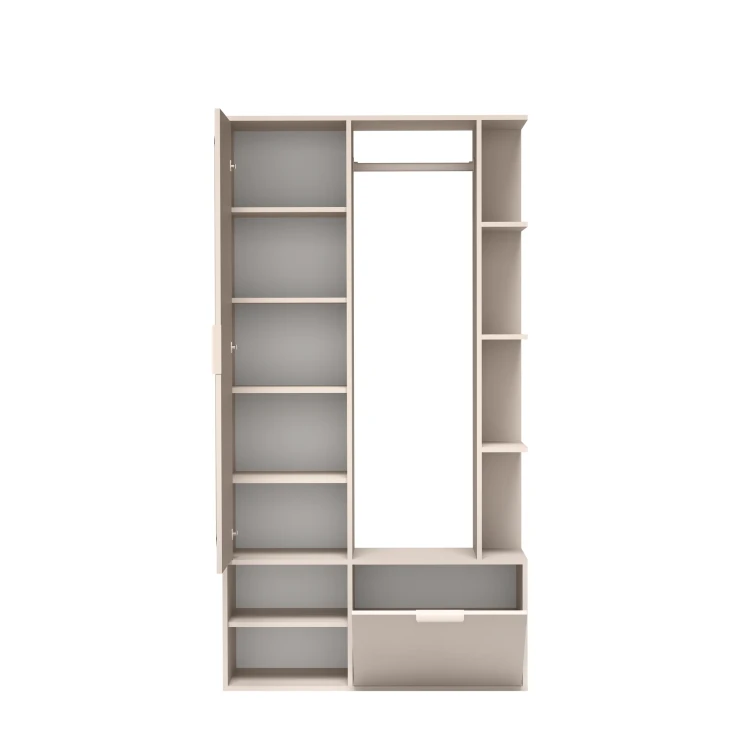 Garderoba Nala CASHMERE – otwarte drzwi 1