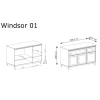 Komoda Windsor WINDSOR-1 Cashmere