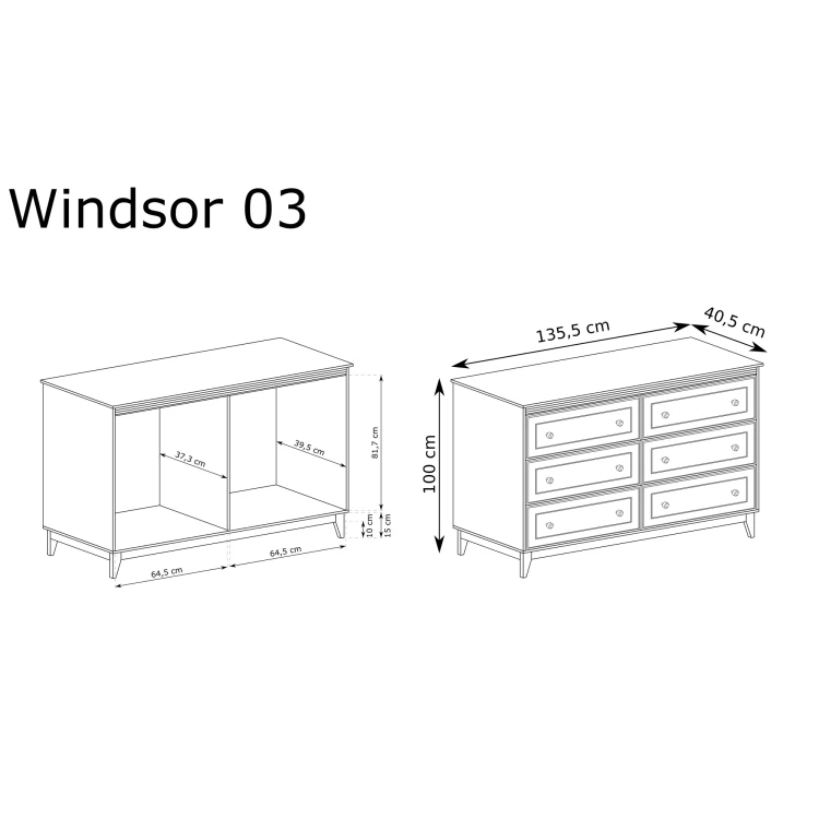 Komoda Windsor WINDSOR-3 Cashmere