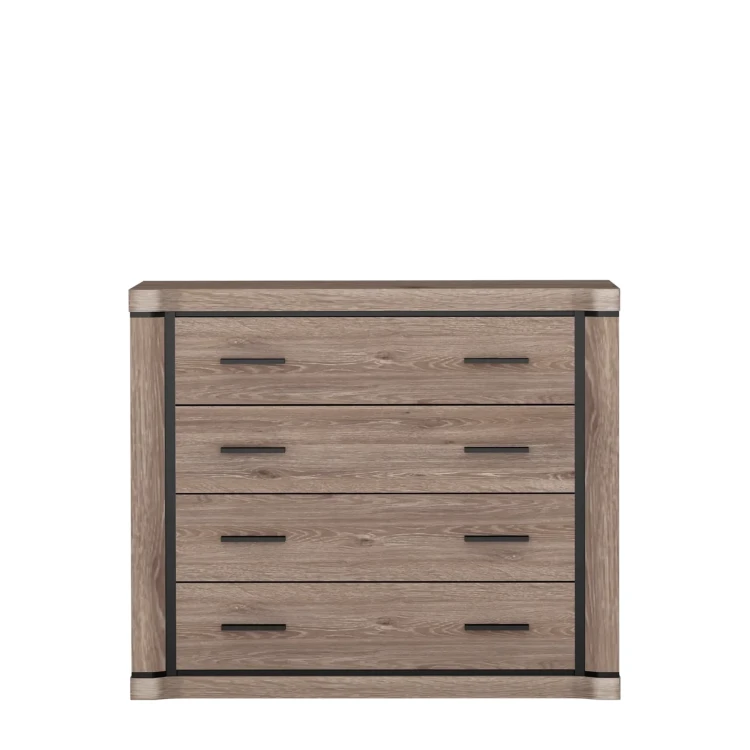 Komoda Dallas D-2 Dąb Truflowy – widok frontalny studio
