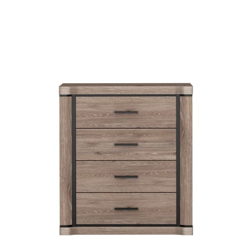 Komoda Dallas D-4 Dąb Truflowy – widok frontalny studio