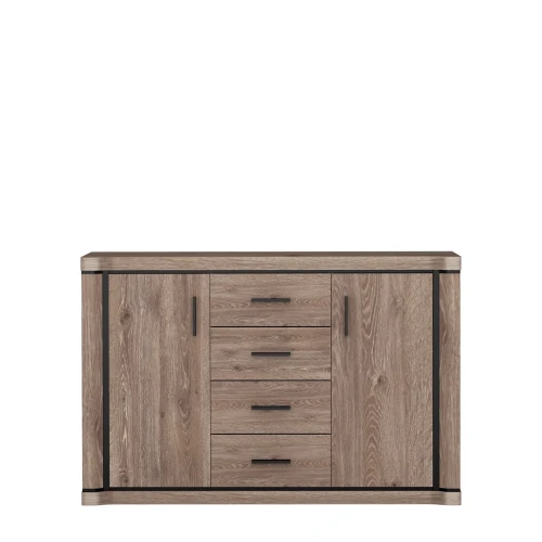 Komoda Dallas D-5 Dąb Truflowy – widok frontalny studio