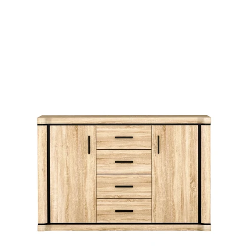 Komoda Dallas D-5 Sonoma – widok frontalny studio
