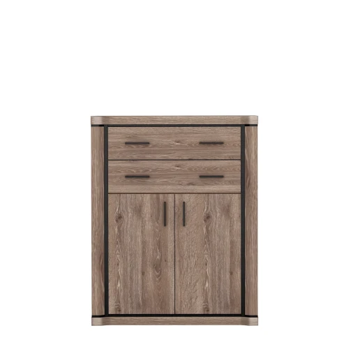 Komoda Dallas D-6 Dąb Truflowy – widok frontalny studio