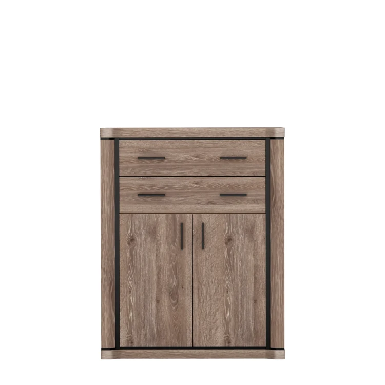 Komoda Dallas D-6 Dąb Truflowy – widok frontalny studio