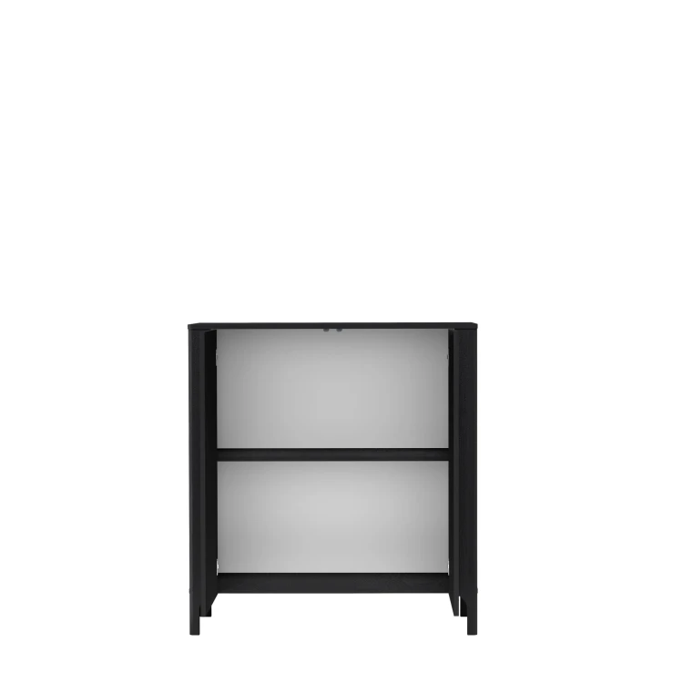Komoda Malumi MM-2 Czarny Painflow – otwarte drzwi 1