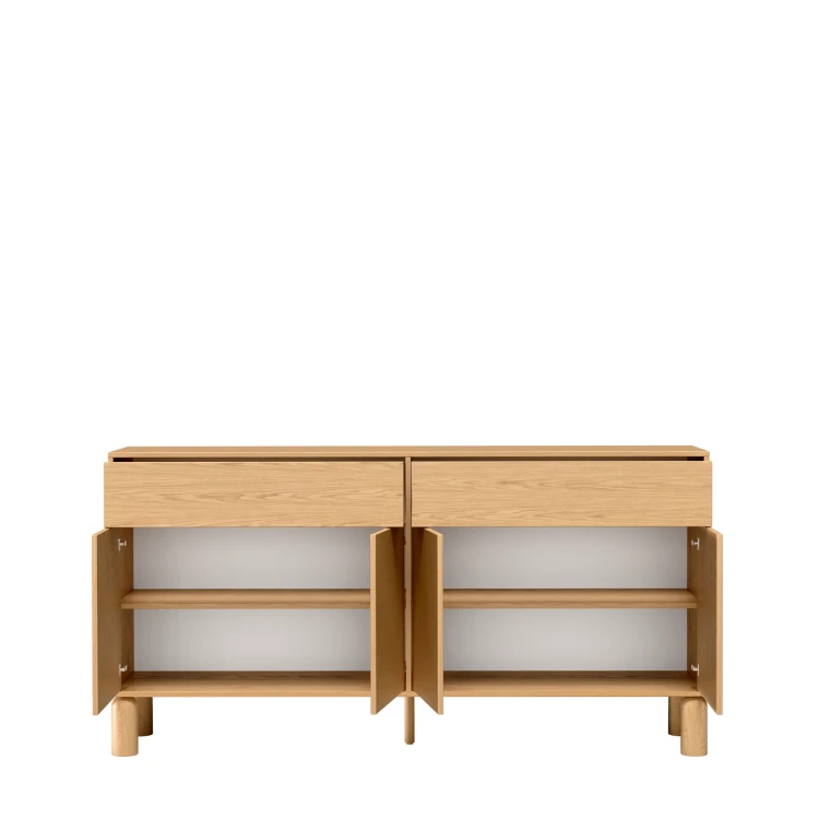Komoda Sanden SN-1 Bookmatch – otwarte drzwi 1