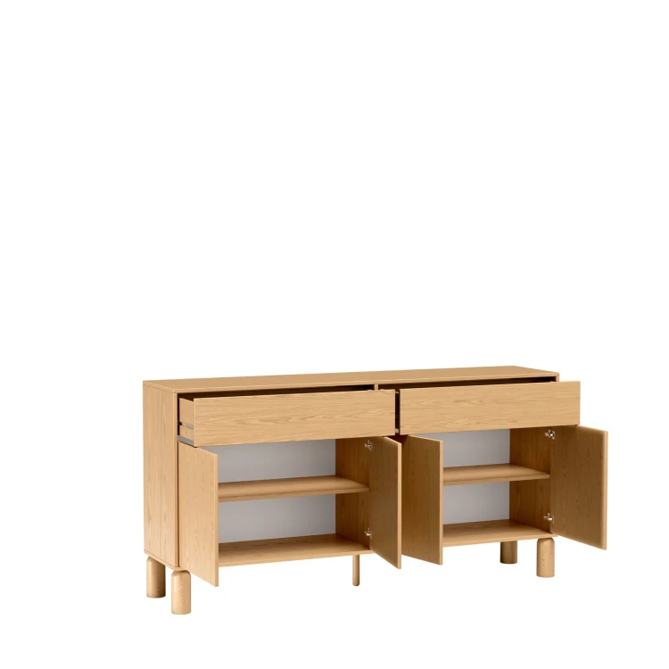 Komoda Sanden SN-1 Bookmatch – otwarte drzwi 2