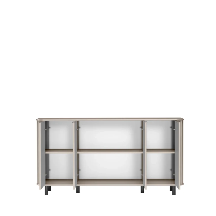 Komoda Novado NOVADO-2 Clay Gray – otwarte drzwi 1