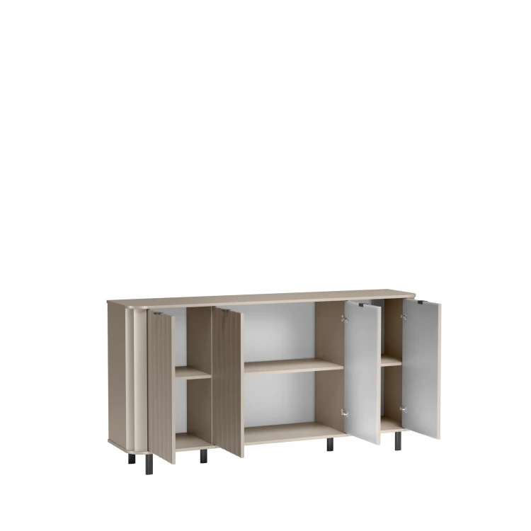 Komoda Novado NOVADO-2 Clay Gray – otwarte drzwi 2