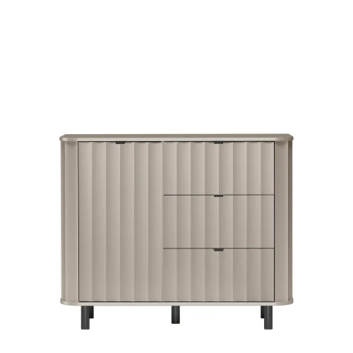 Komoda Novado NOVADO-3 Clay Gray – widok frontalny studio