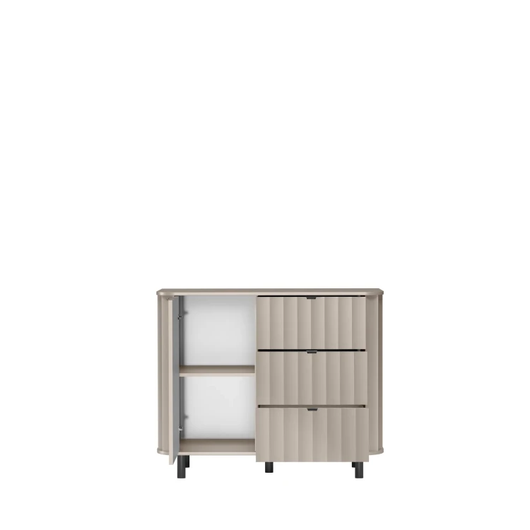 Komoda Novado NOVADO-3 Clay Gray – otwarte drzwi 2