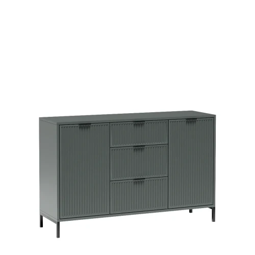 Komoda Linka Styles LS-2 Stone Green 18 – widok frontalny studio