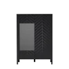 Witryna Malumi MM-3 Czarny Painflow – widok frontalny studio