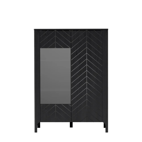 Witryna Malumi MM-3 Czarny Painflow – widok frontalny studio