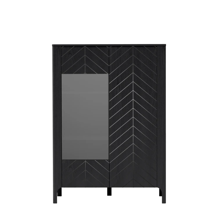 Witryna Malumi MM-3 Czarny Painflow – widok frontalny studio