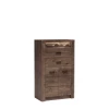 Komoda Indianapolis I-6 Jesion Ciemny – widok frontalny studio