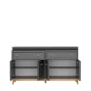 Komoda Terra TA-2 Szary Diament – otwarte drzwi 1