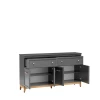 Komoda Terra TA-2 Szary Diament – otwarte drzwi 2
