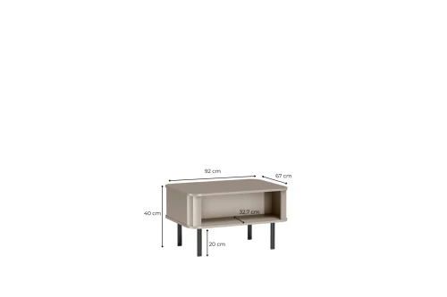 Ława Novado NOVADO-10 Clay Gray – widok studyjny 1