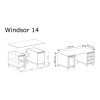 Biurko Windsor W-14 Kaszmir