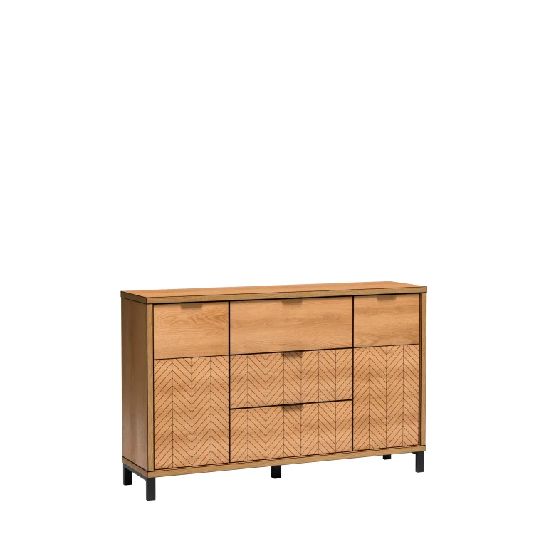 Komoda Fonti F-3 Caramel Oak – widok studyjny