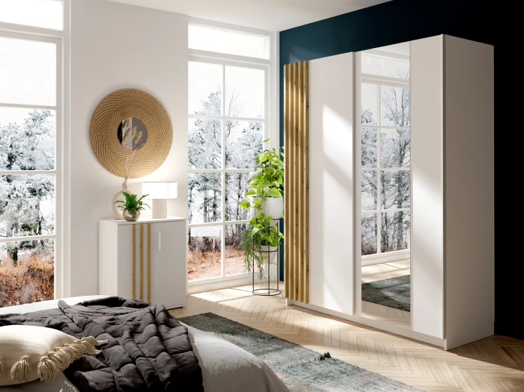 Komoda TOLL 01, 2 drzwi, biały, 73 cm - zdjecie 1