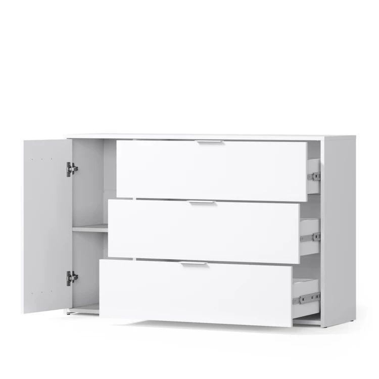 Komoda FLORENCJA 46, 1 drzwi, biały, 125 cm – 2