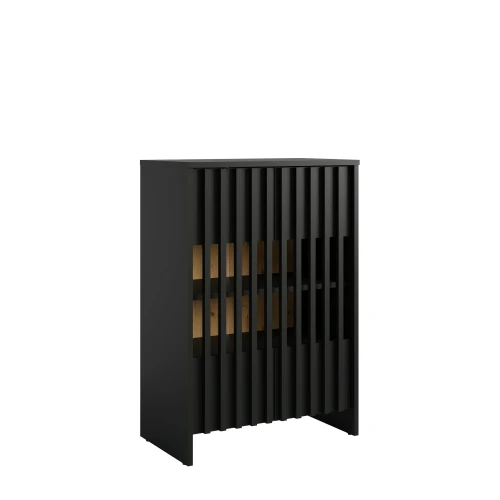 Komoda VENTI 27, 2 drzwi, czarny onyx, 87 cm