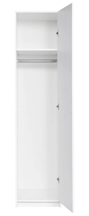 Szafa TALLIN 01, 1 drzwi, biały, 197 cm – zdjęcie produktu na białym tle 2