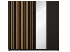 Szafa DORA III 12, 2 drzwi, czarny, 200,6 cm – 3