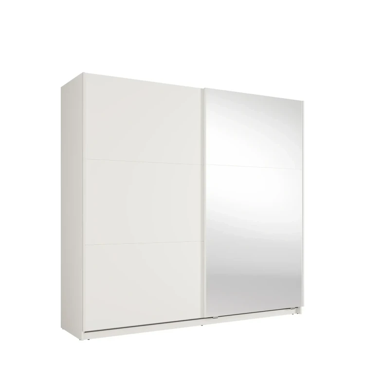 Szafa LUXORA III 12, 2 drzwi, biel górska, 221 cm – zdjęcie produktu na białym tle 1