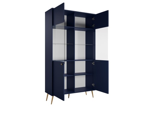 Witryna ROSE 01, 2 drzwi, blue, 106 cm – aranżacja wnętrza