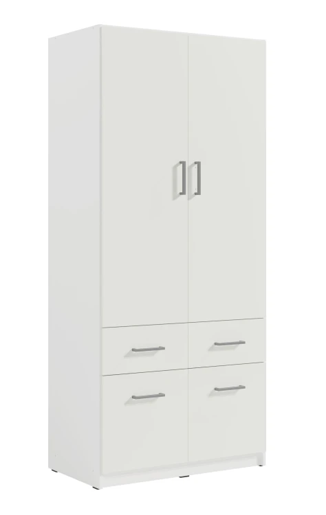 Szafa TALLIN 03, 2 drzwi, biały, 91 cm – aranżacja wnętrza