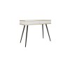 Biała toaletka Oro T102 MDF konsola 102 cm z czarnymi nogami