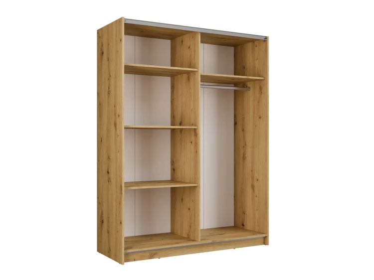Szafa BAYADERO 10 III, 2 drzwi, dąb artisan, 150 cm – aranżacja wnętrza