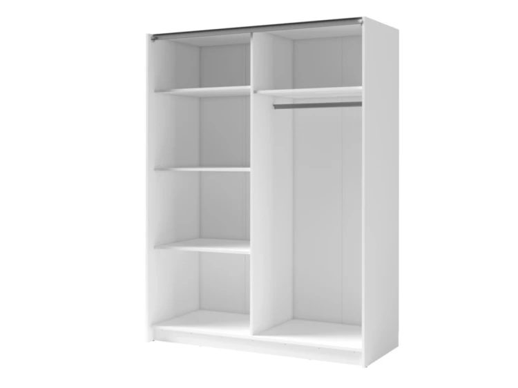 Szafa DALIA III 10, 2 drzwi, biały, 150 cm – aranżacja wnętrza