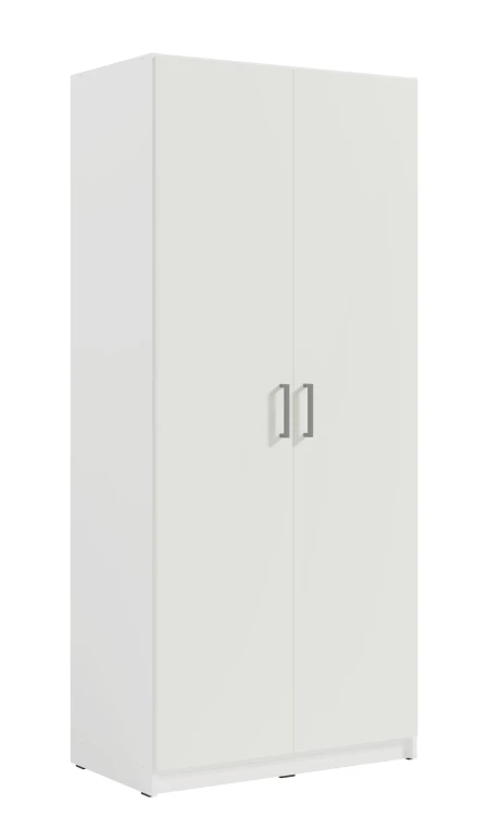 Szafa TALLIN 02, 2 drzwi, biały, 91 cm – aranżacja wnętrza