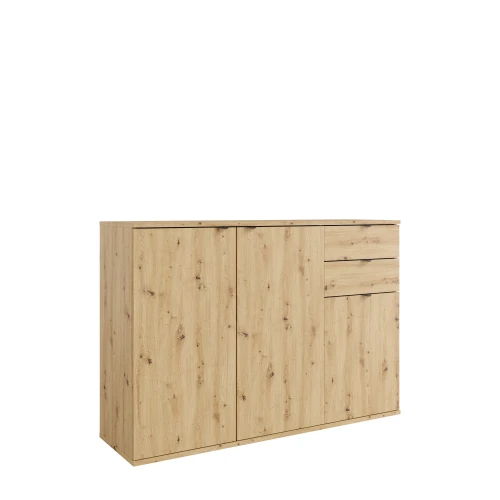 Komoda TETRIS II 02, 3 drzwi, dąb artisan, 120 cm