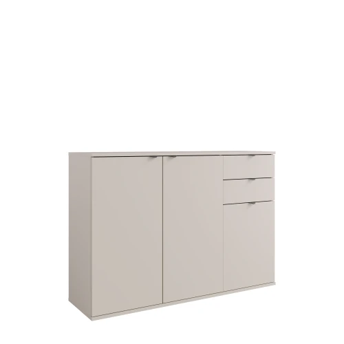 Komoda TETRIS II 02, 3 drzwi, kaszmirowy beż, 120 cm