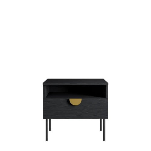 Szafka nocna MOND 23, czarny, 50 cm