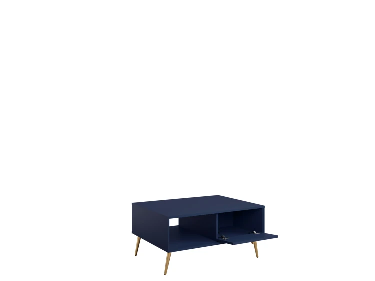 Stolik kawowy ROSE 07, blue, 87 cm – aranżacja wnętrza