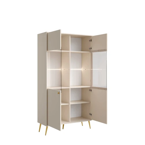 Witryna ROSE 01, 2 drzwi, piasek pustyni, 106 cm