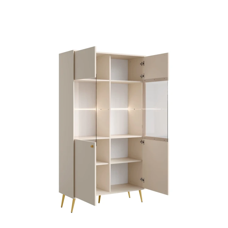 Witryna ROSE 01, 2 drzwi, piasek pustyni, 106 cm