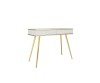 Biała toaletka Oro T102 MDF konsola 102 cm ze złotymi nogami