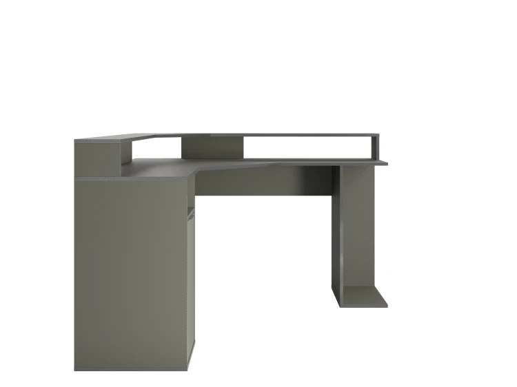 Biurko CARBON 61, 1 drzwi, grafitowy, 139 cm – aranżacja wnętrza