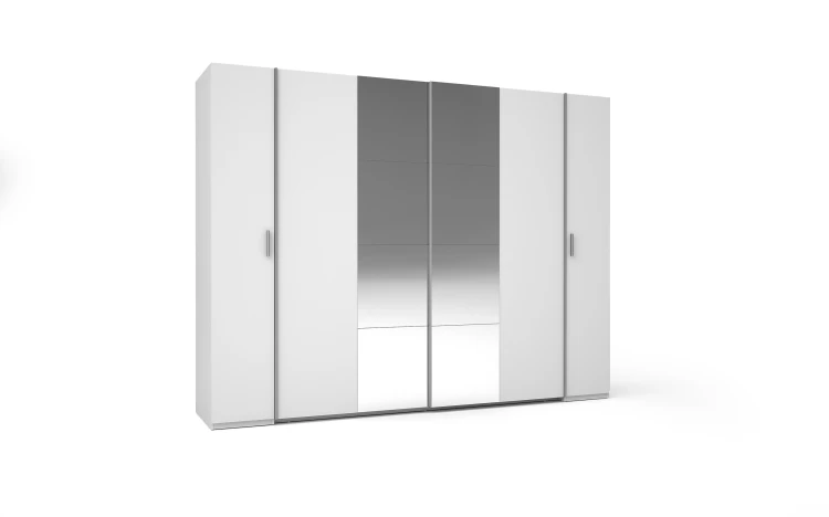Szafa STORE III 20, 4 drzwi, biały, 270 cm – aranżacja wnętrza
