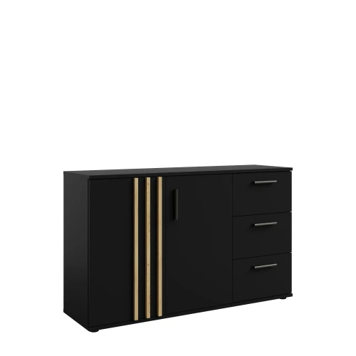 Komoda TOLL 03, 2 drzwi, czarny, 120 cm