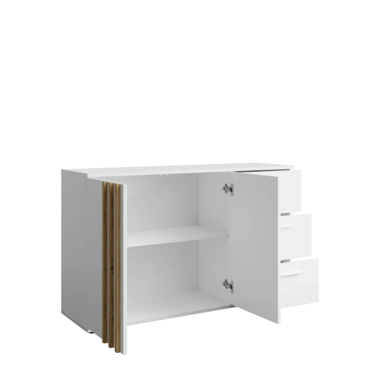 Komoda TOLL 03, 2 drzwi, biały, 120 cm